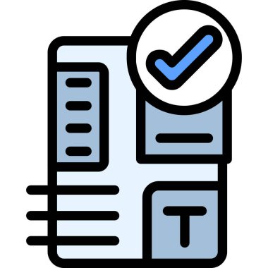 doküman kontrol listesi simgesi - taslak biçimi