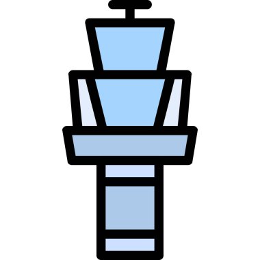 Bir fenerin karikatür simgesinin vektör çizimi