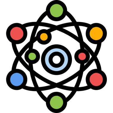 atom molekül simgesi