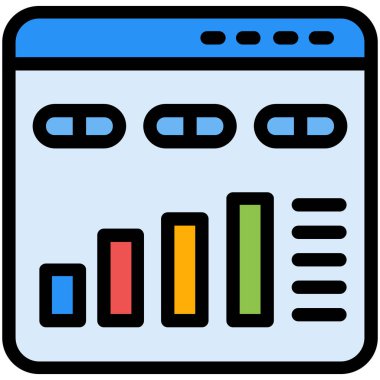 grafik renk ikonu vektör illüstrasyonu