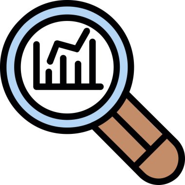 Analiz çizelgesi simgesi - taslak biçimi