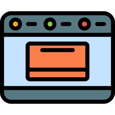 Banka kartı vektör çizgisi renk simgesi