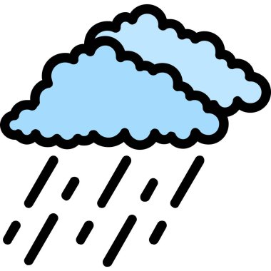 Hava durumu simgesi, vektör illüstrasyonu