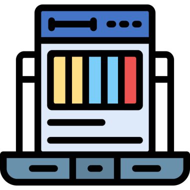 Reklam pazarlama pazarlama simgesi - taslak biçimi