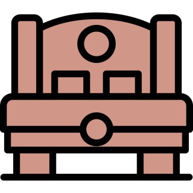 kanepe ikonu vektör illüstrasyonu