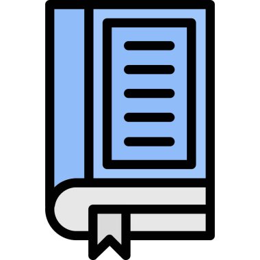 Kitap. Web simgesi basit illüstrasyon