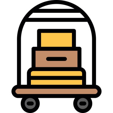 Sepet ikonu vektör illüstrasyonu