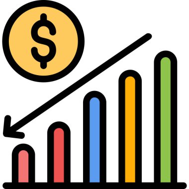 iş grafiği büyüme simgesi