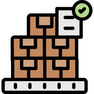 dağıtım lojistik simgesi