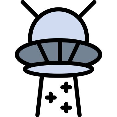 UFO, UFO, vektör illüstrasyonu