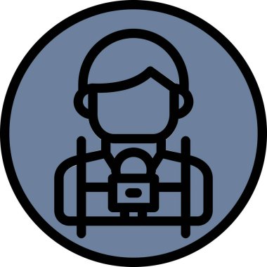 İnsan simgesinin vektör illüstrasyonu