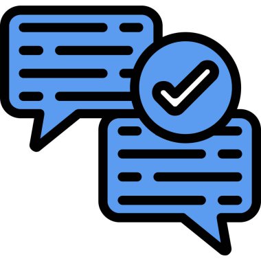 Mesaj var. Web simgesi basit illüstrasyon