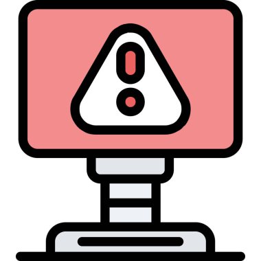 Alarm uyarısı simgesi - dış hat biçiminde