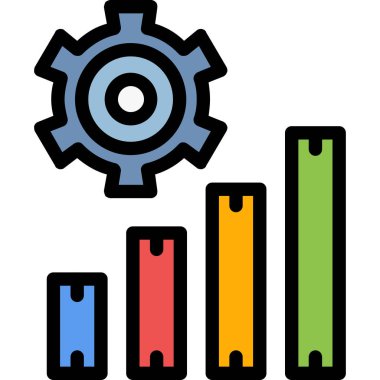 grafik vektör illüstrasyon tasarımı ile dişli ayarı