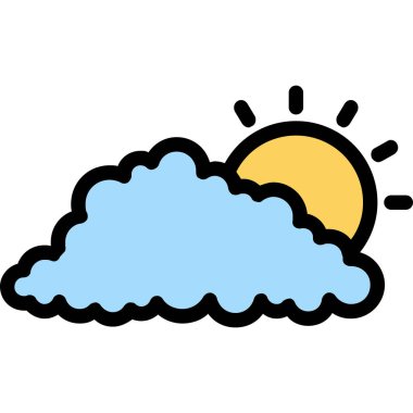 Bulut. Web simgesi basit illüstrasyon