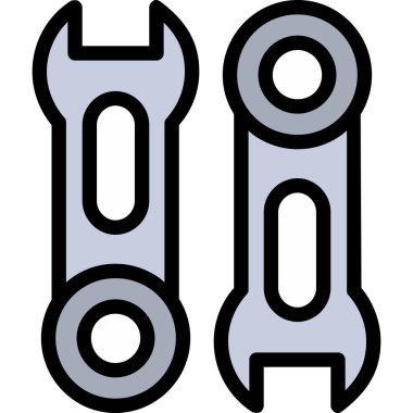 iki renk vektör illüstrasyonu