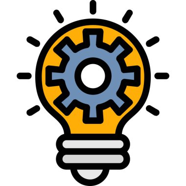 Fikir giysisi ikonu. özet fikir teçhizatı vektör rengi düz izole