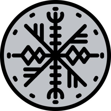 Kar tanesi. Web simgesi basit illüstrasyon