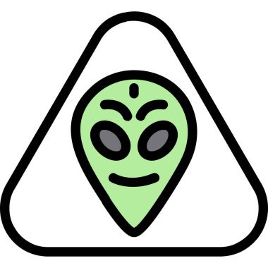 uzaylı simgesi vektör çizimi çizimi