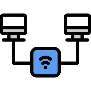 ağ web simgesi basit tasarımı