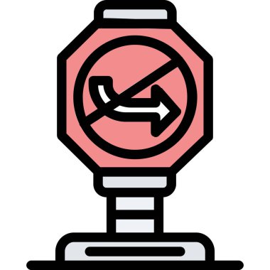 Saat simgesini durdur. Vektör illüstrasyonu