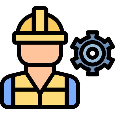 Mühendis adam işçi simgesi