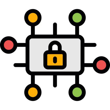 İnternet ağ vektör simgesi, basit tasarım illüstrasyonu