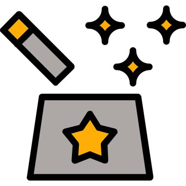 yıldız simgesi vektör illüstrasyonu