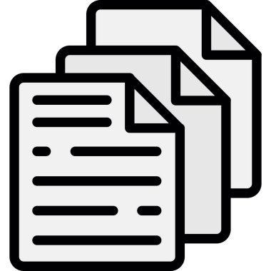 belge simgesi vektör illüstrasyonu