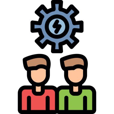 Takım simgesi vektör illüstrasyonu