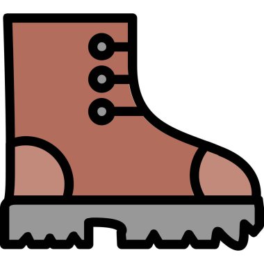 Çizmeler. Web simgesi basit illüstrasyon