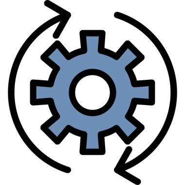 Teçhizat Web simgesi basit illüstrasyon