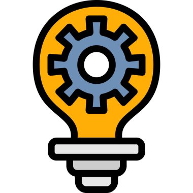 Ampul. Web simgesi basit illüstrasyon