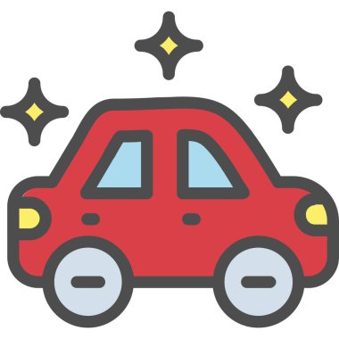 - Araba. Web simgesi basit illüstrasyon