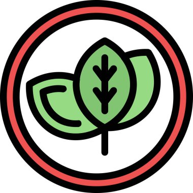 Yaprak ekolojisi doğa simgesi biçiminde