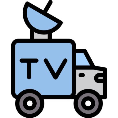 televizyon simgesi vektör illüstrasyonu