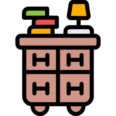 Otel simgesi, vektör illüstrasyonu