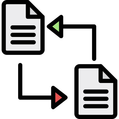 belge dosya simgesi ana hat biçiminde