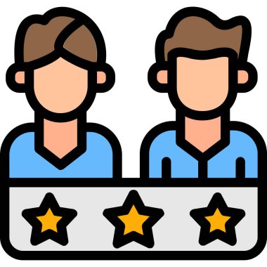 Müşteri servisi. Web simgesi basit illüstrasyon