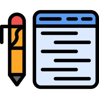 kalem simgesi vektör illüstrasyonu