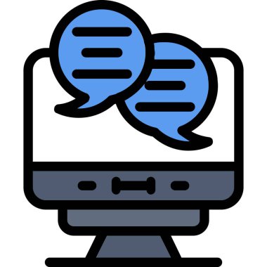 Konuş. Web simgesi basit tasarım