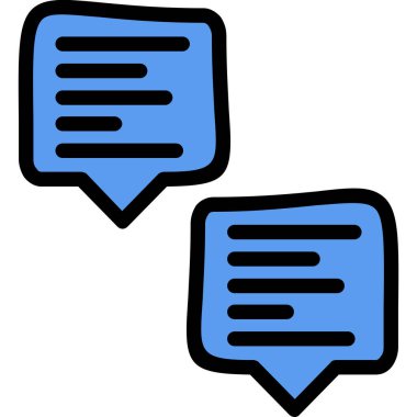 Mesaj var. Web simgesi basit illüstrasyon