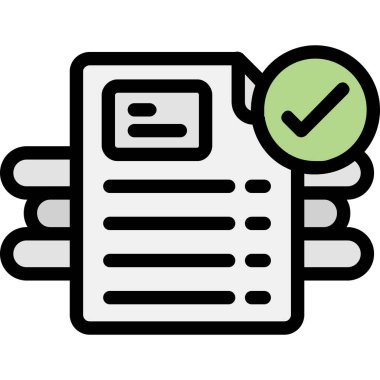 Liste simgesi. Beyaz arkaplanda izole edilmiş web tasarımı için özet kontrol listesi vektör simgesi