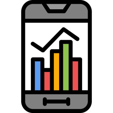 Analiz grafiği çizelgesi simgesi - taslak biçimi