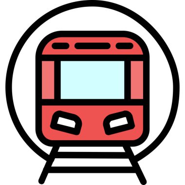 tren simgesi vektör illüstrasyonu