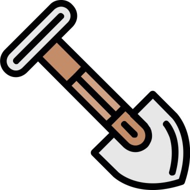 Yapı çekiç inşaat simgesi - taslak biçimi