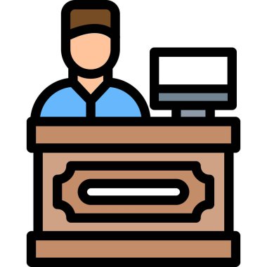 Masa. Web simgesi basit tasarım