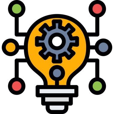 yaratıcı yenilik fikri simgesi