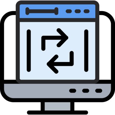 Tarayıcı web sayfası simgesi - taslak biçimi