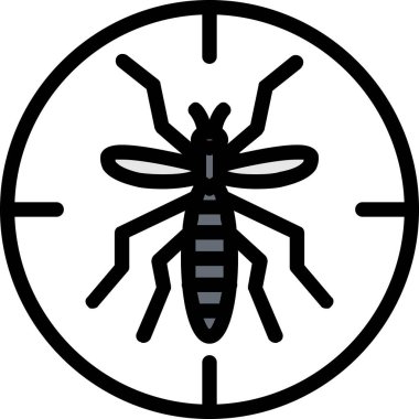 Böcek. Web simgesi basit illüstrasyon